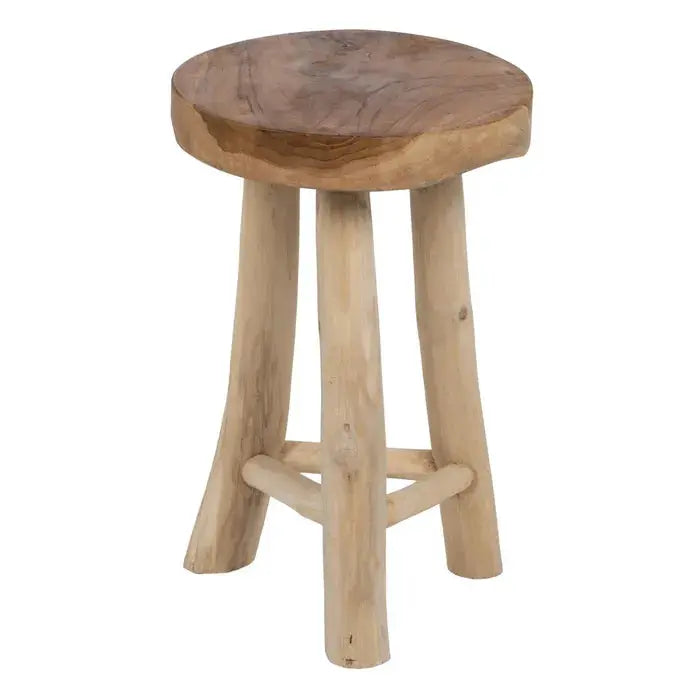 Tabouret en bois de teck