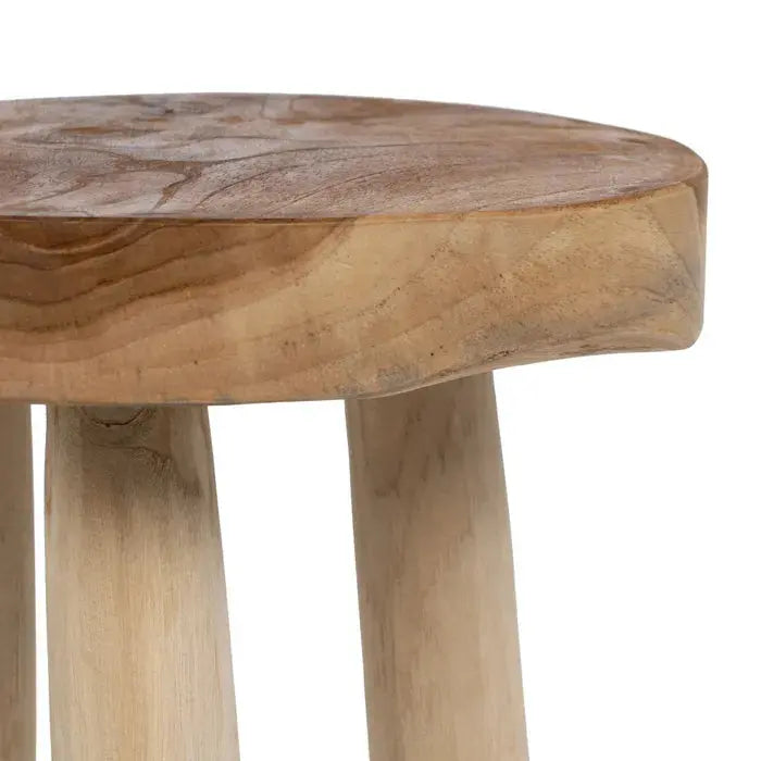 Tabouret en bois de teck