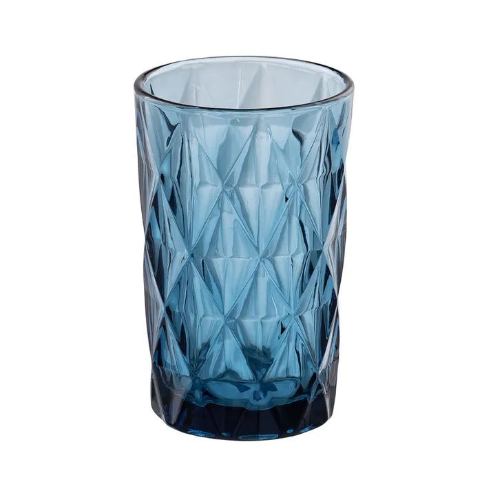 Verre cristal bleu