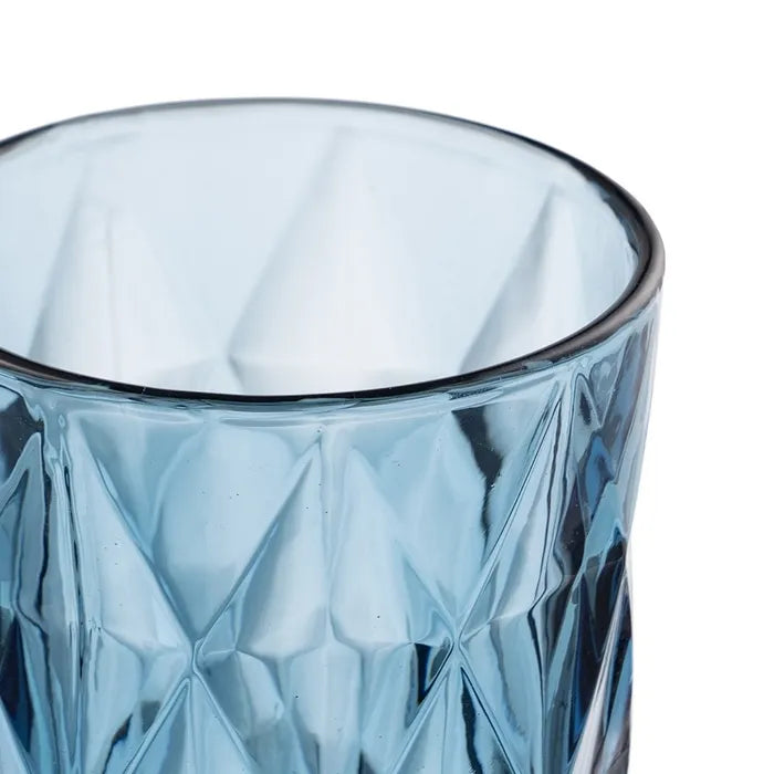 Verre cristal bleu